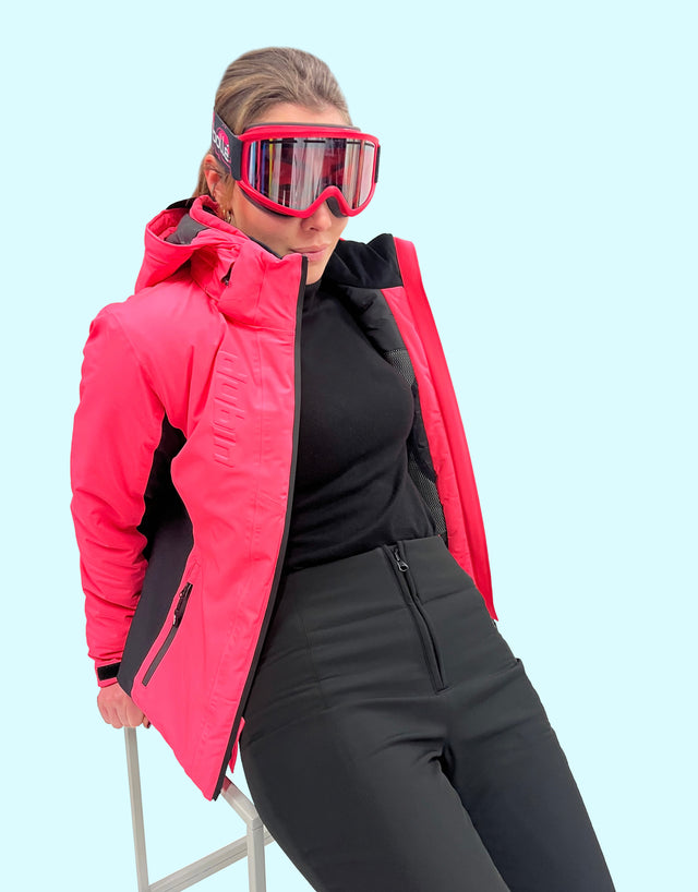 GIACCA SCI VERTIGINE 20K - CORAL/BLACK