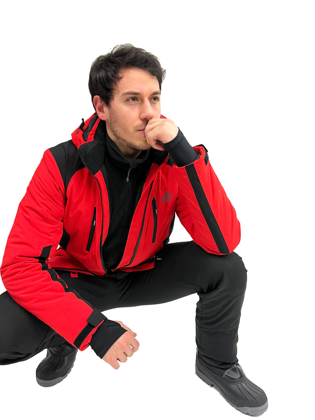 GIACCA SCI FALZAREGO 20K - RED/BLACK