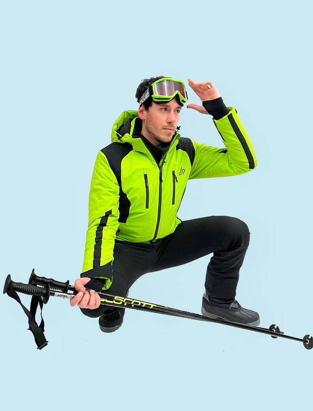 FALZAREGO Ski Jacket 20K - Lime/Black