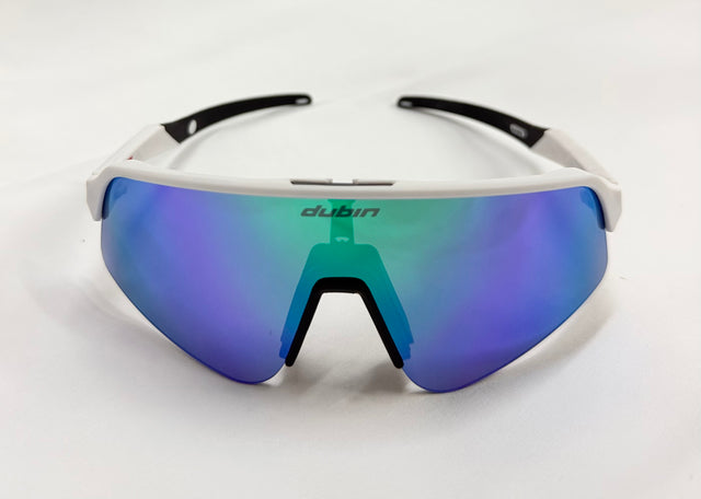 HAWK SUNGLASSES – WHITE/BLUE LENS