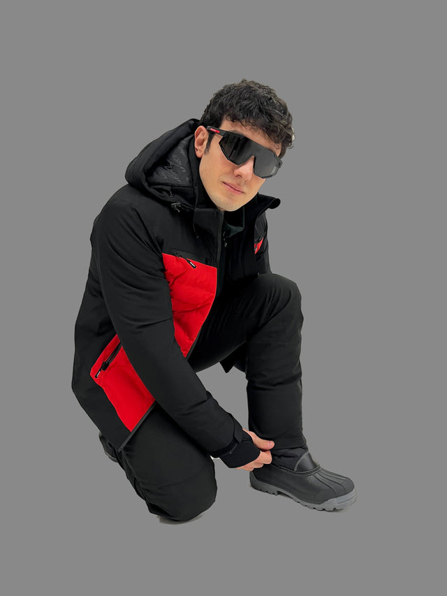GIACCA SCI MALON 20K - BLACK/RED