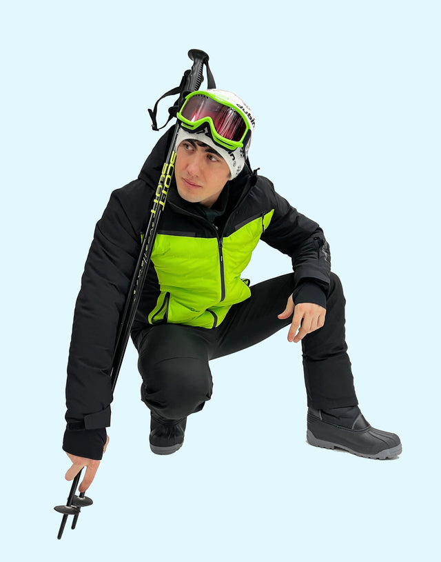 GIACCA SCI MALON 20K - BLACK/LIME