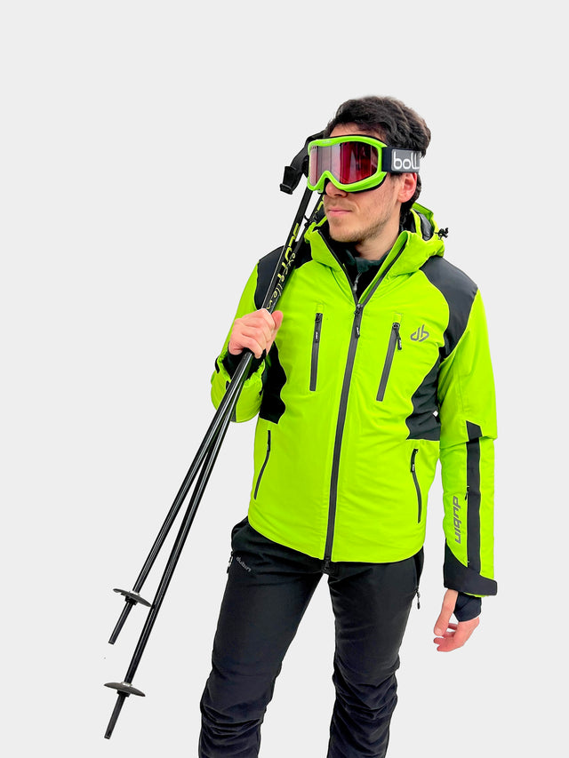 FALZAREGO Ski Jacket 20K - Lime/Black
