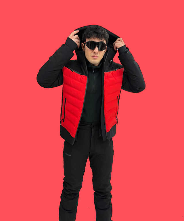 GIACCA SCI MALON 20K - BLACK/RED