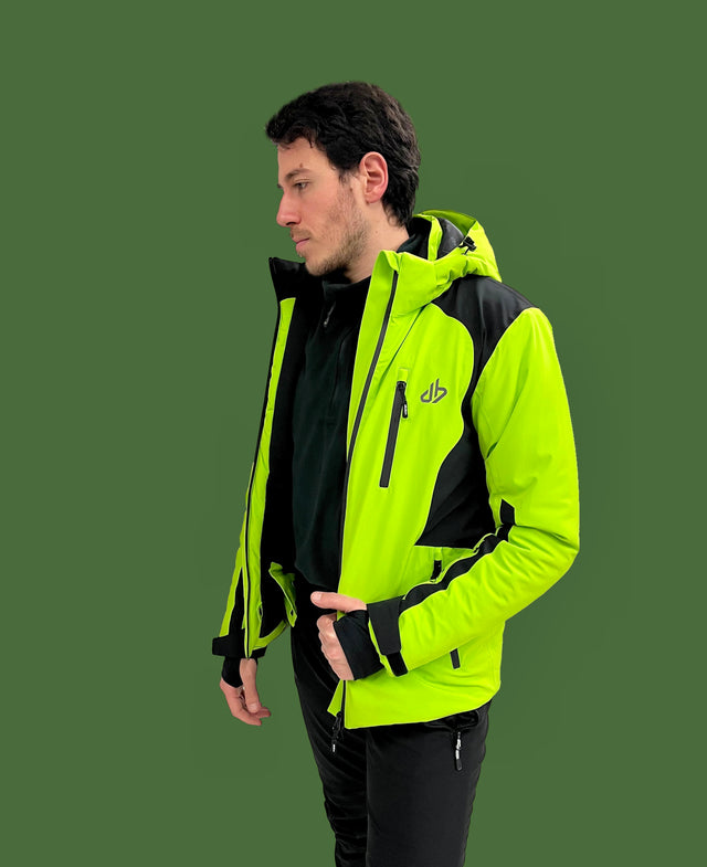 FALZAREGO Ski Jacket 20K - Lime/Black