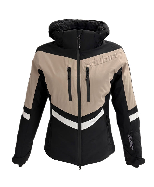 Giacca da sci COURMAYEUR 20K - Sand/Black/White