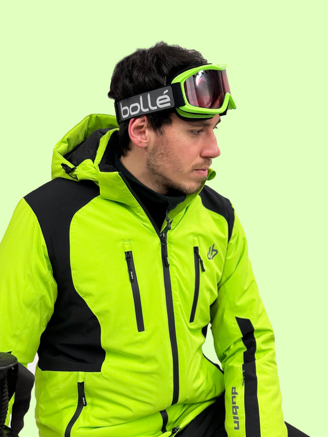 FALZAREGO Ski Jacket 20K - Lime/Black