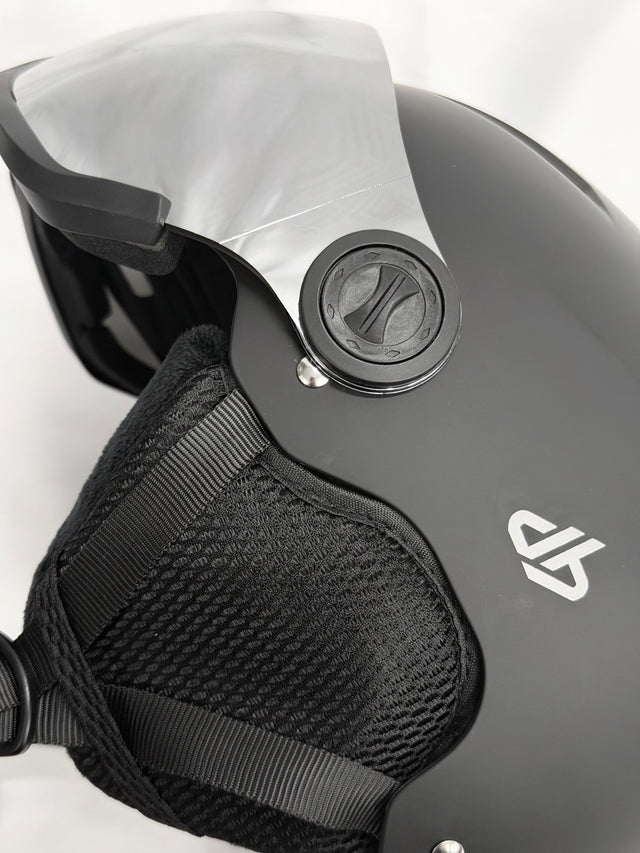 RHINO HELMET VISOR - BLACK/MIRROR LENS