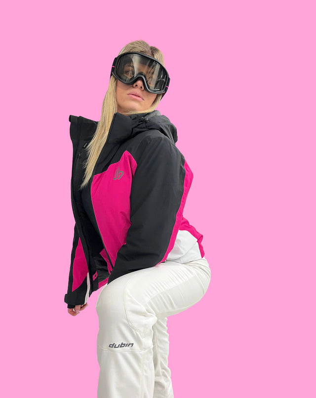 FALORIA Ski Jacket 20K - Fuxia/Black/White