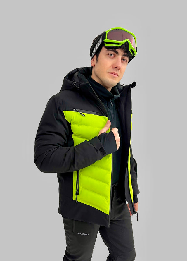 GIACCA SCI MALON 20K - BLACK/LIME