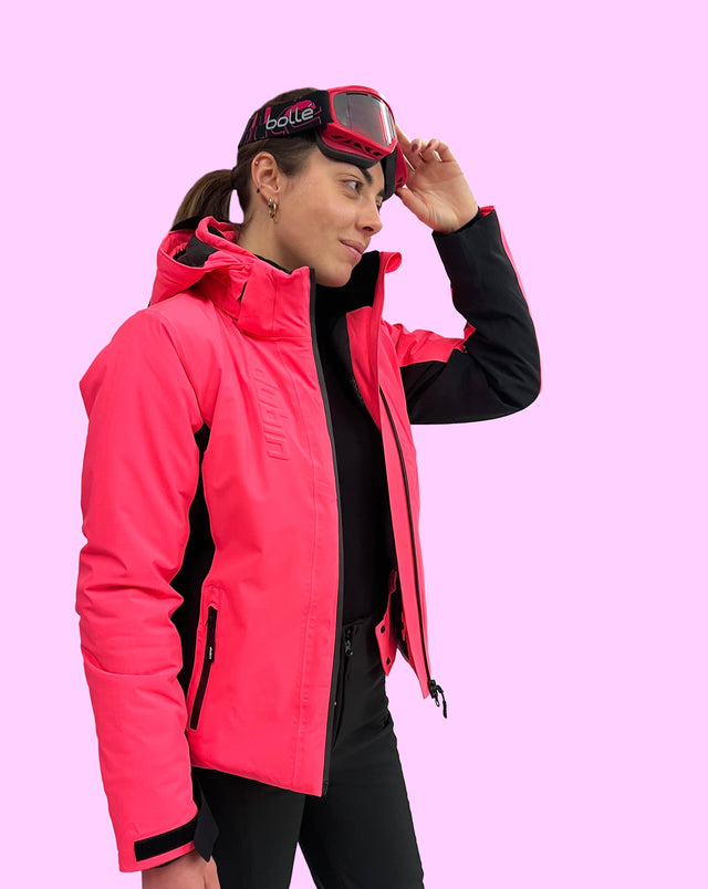 GIACCA SCI VERTIGINE 20K - CORAL/BLACK