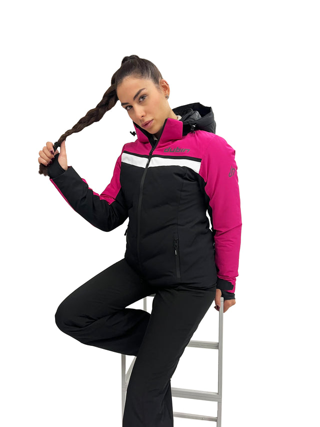 GIACCA SCI LIMEDES 20K - BLACK/FUXIA/WHITE