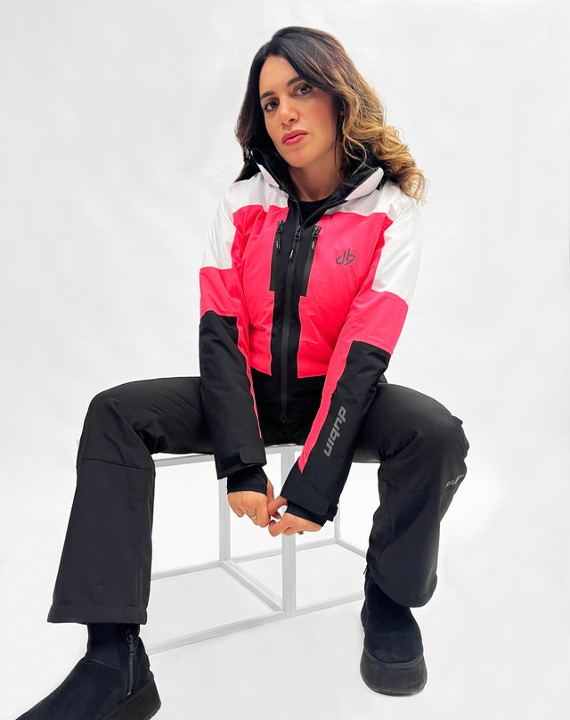 GIACCA SCI BRIXEN 20K - CORAL/BLACK/WHITE