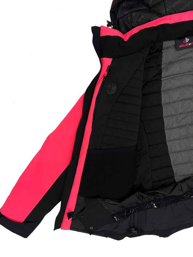 GIACCA SCI FALORIA 20K - BLACK/CORAL/WHITE