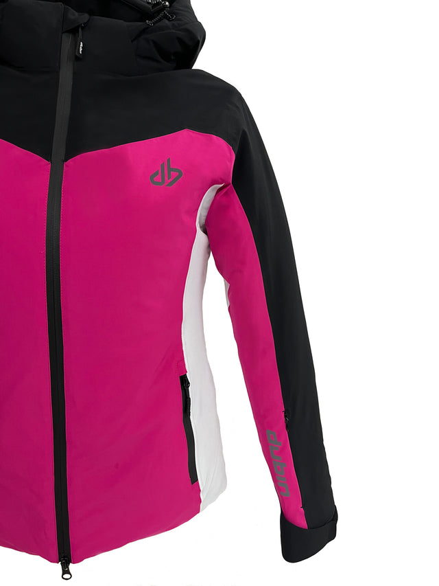 FALORIA Ski Jacket 20K - Fuxia/Black/White