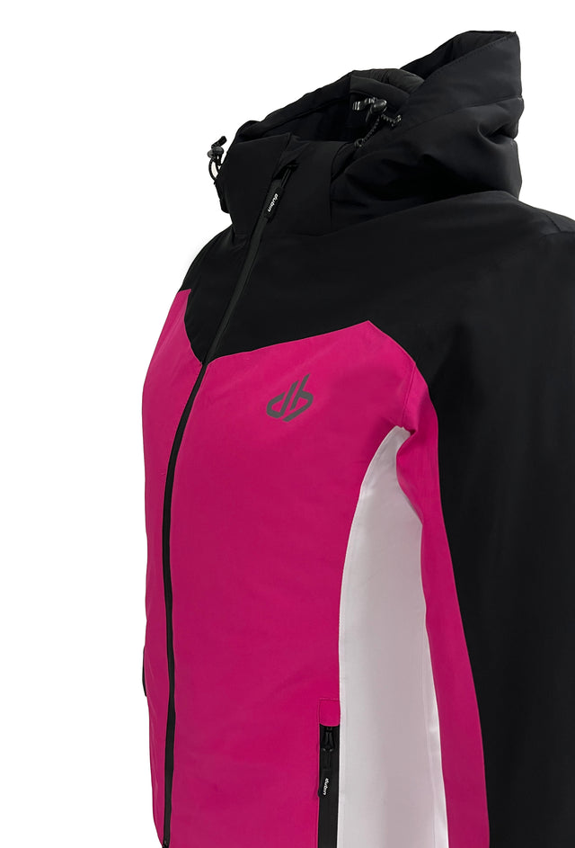 FALORIA Ski Jacket 20K - Fuxia/Black/White
