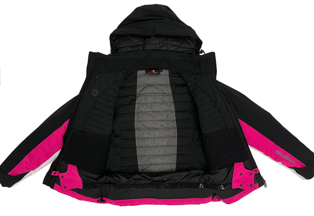FALORIA Ski Jacket 20K - Fuxia/Black/White