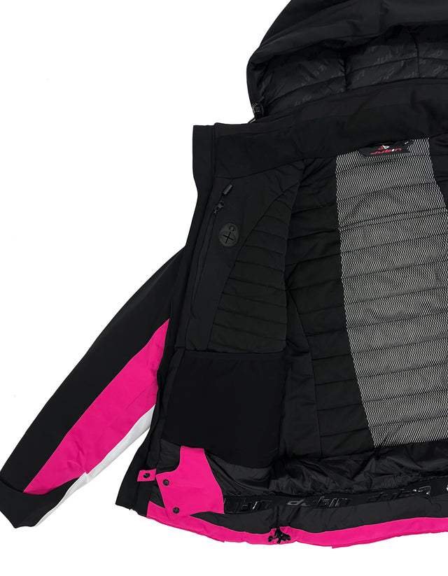 FALORIA Ski Jacket 20K - Fuxia/Black/White