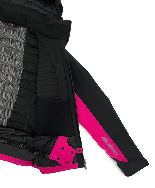 FALORIA Ski Jacket 20K - Fuxia/Black/White