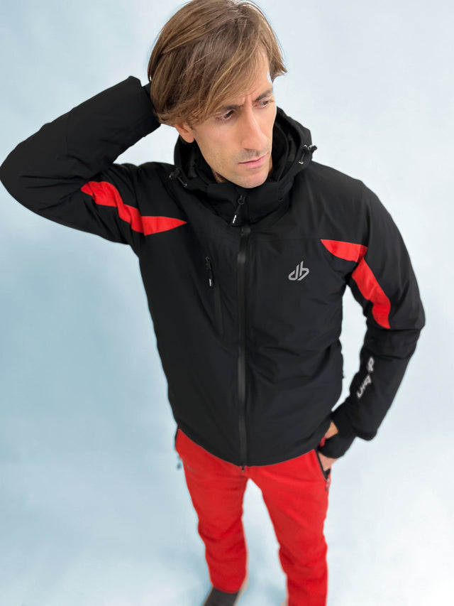 ROEN Ski Jacket 15K - Black/Red