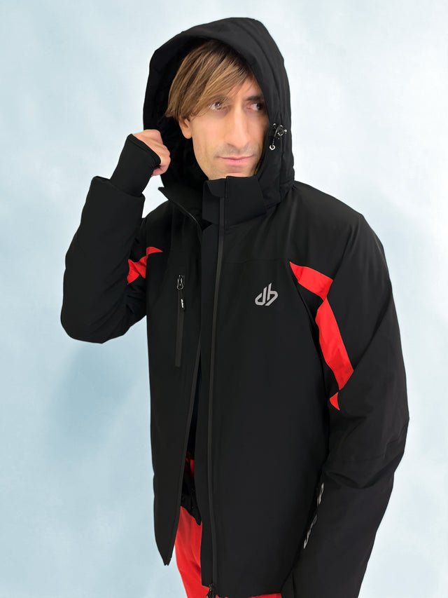ROEN Ski Jacket 15K - Black/Red