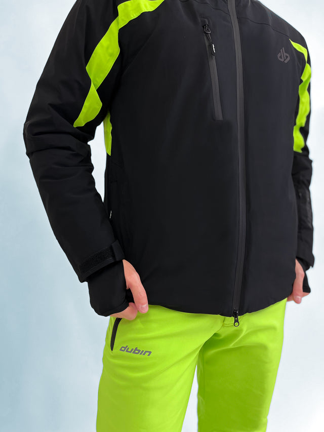 Giacca da sci ROEN 15K - Black/Lime