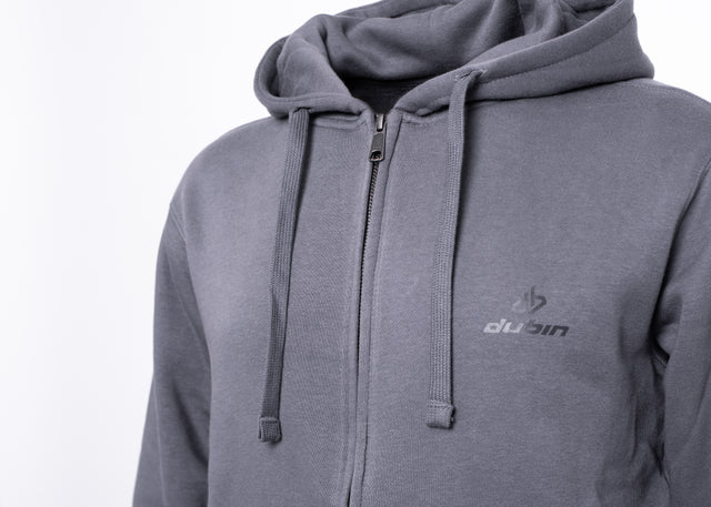 FELPA CAPPUCCIO FULL ZIP - ANTRACITE