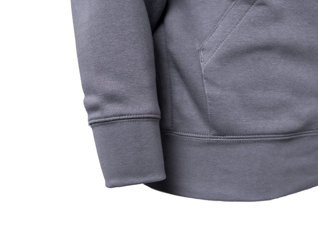 FELPA CAPPUCCIO FULL ZIP - ANTRACITE