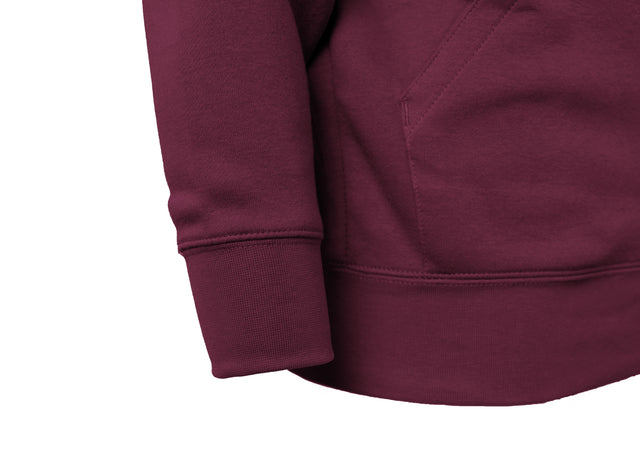 FELPA CAPPUCCIO FULL ZIP - BORDEAUX