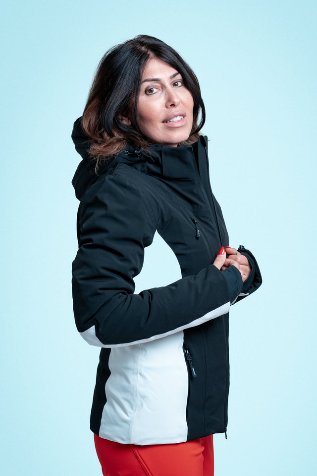 GIACCA SCI AMIATA 15K - BLACK/WHT