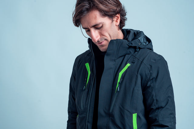 GIACCA SCI ATLANTIS 15K - BLACK/LIME