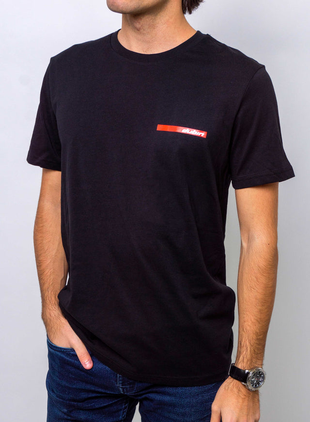 T-SHIRT UOMO RED LINE - BLACK