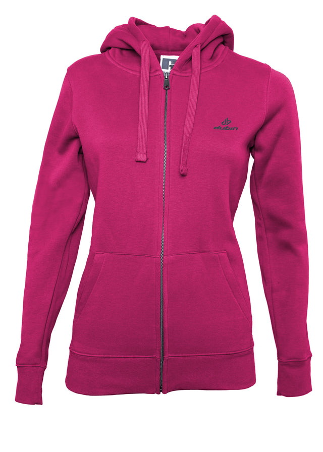 FELPA CAPPUCCIO FULL ZIP - FUXIA