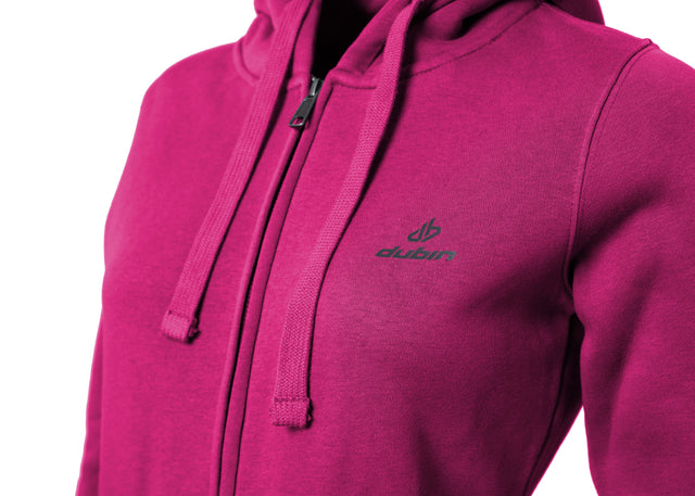 FELPA CAPPUCCIO FULL ZIP - FUXIA