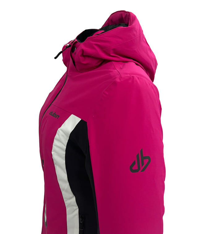 GLACIER DB SPECIAL Ski Jacket 15K - Fuxia/Black/White