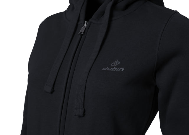 FELPA CAPPUCCIO FULL ZIP - BLACK