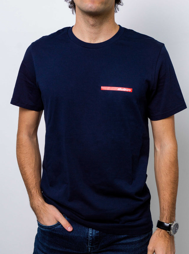 T-SHIRT UOMO RED LINE - NAVY