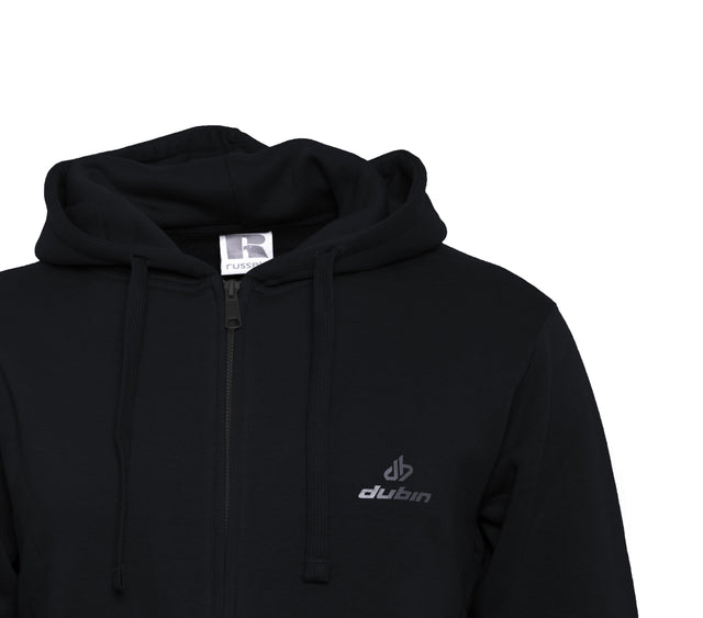 FELPA CAPPUCCIO FULL ZIP - BLACK