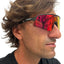 HAWK SUNGLASSES – BLACK/RED LENS