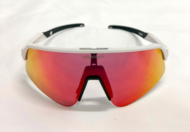HAWK SUNGLASSES – WHITE/RED LENS
