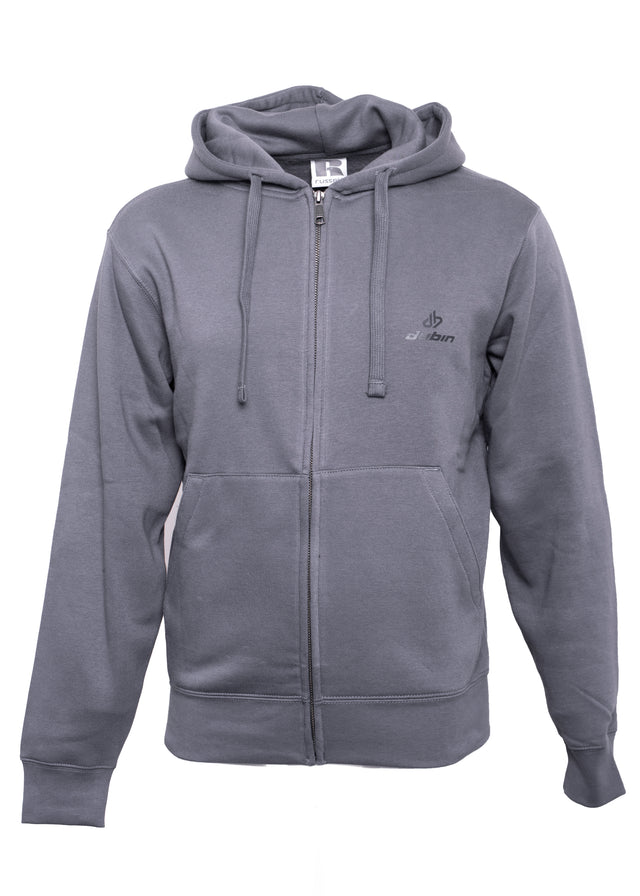 FELPA CAPPUCCIO FULL ZIP - ANTRACITE