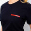 T-SHIRT DONNA RED LINE - BLACK