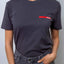 T-SHIRT DONNA RED LINE - ANTHRACITE