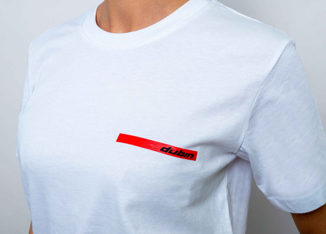 T-SHIRT DONNA RED LINE - WHITE